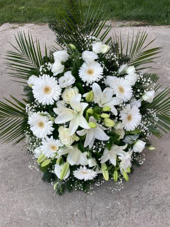 Vegyes virágos koszorú