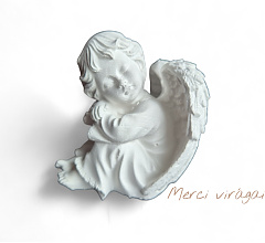 Gipsz angyal figura