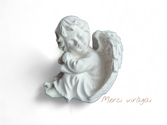 Gipsz angyal figura